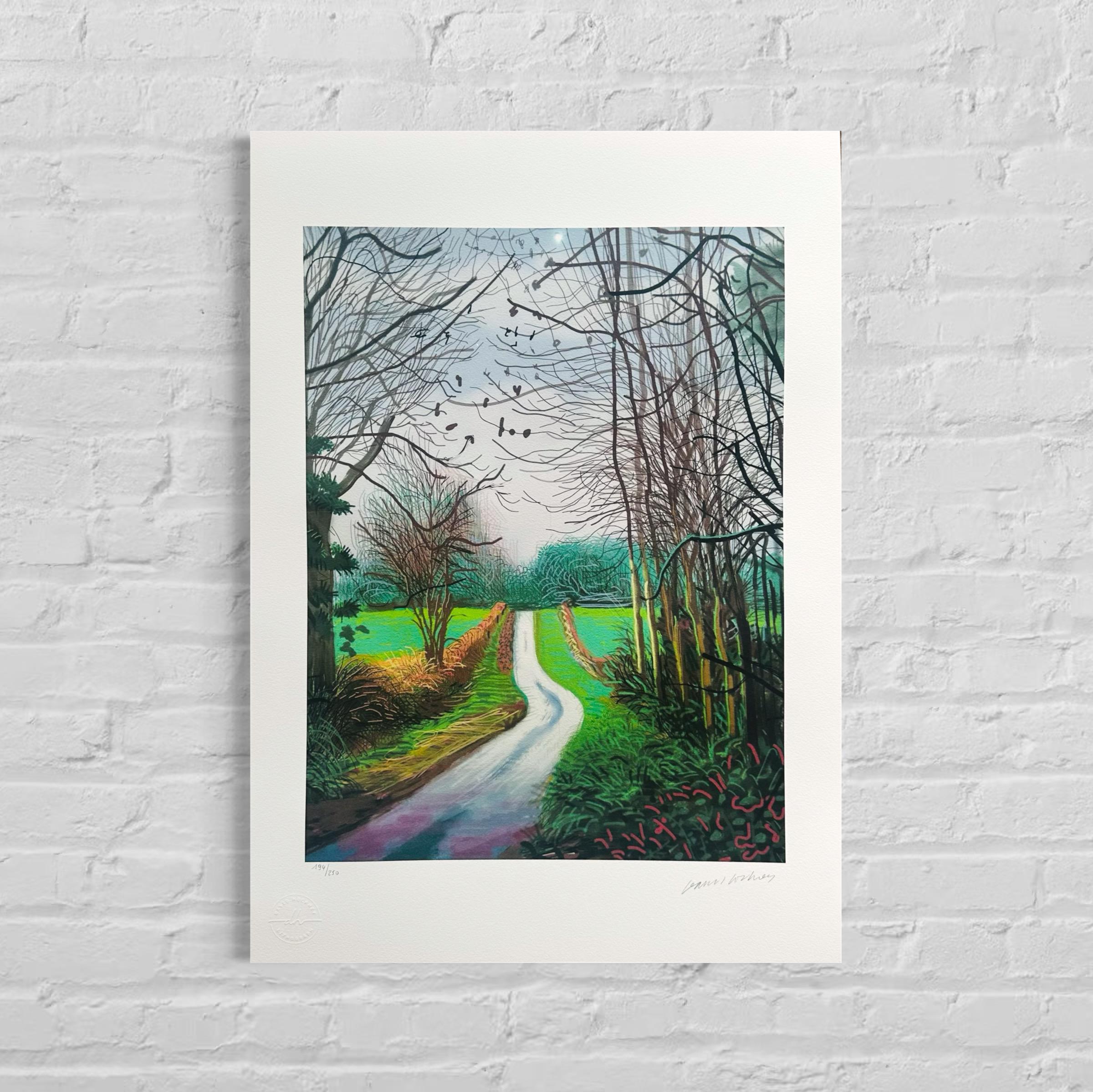 Genummerde editie DAVID HOCKNEY - The Arrival of Spring in Woldgate - Certificaat - Limited lithografie - muurdecoratie - after